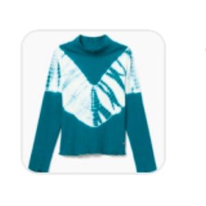 Justice Mockneck Ribbed Long Sleeve Top